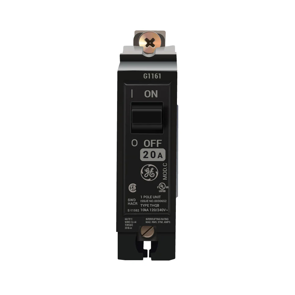 THQB1120 - General Electric Bolt-On 120V 20A 1 pole circuit breaker 10kA@120V
