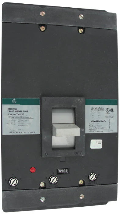 General Electric GE THKMA30800WL 800A 3 Pole Molded Case Circuit Breaker – Bolt On – 600VAC